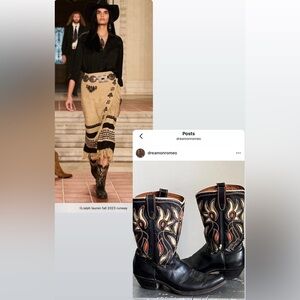 Rare Vintage cowboy boots from Ralph Lauren Runway
